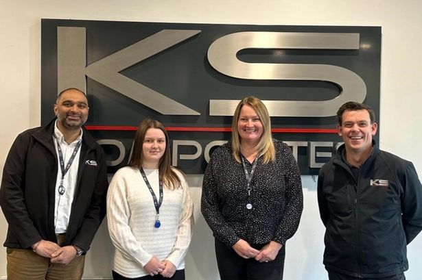 L-R: Gitesh Patel, Kym Hubbard, Karen Twilton and Jamie Smith of K.S. Composites